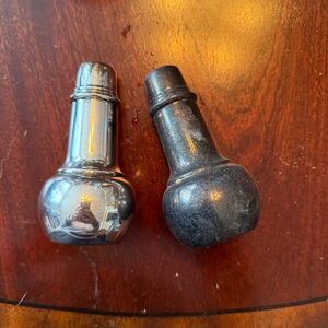 Vintage Silver Teardrop Salt & Pepper Shakers